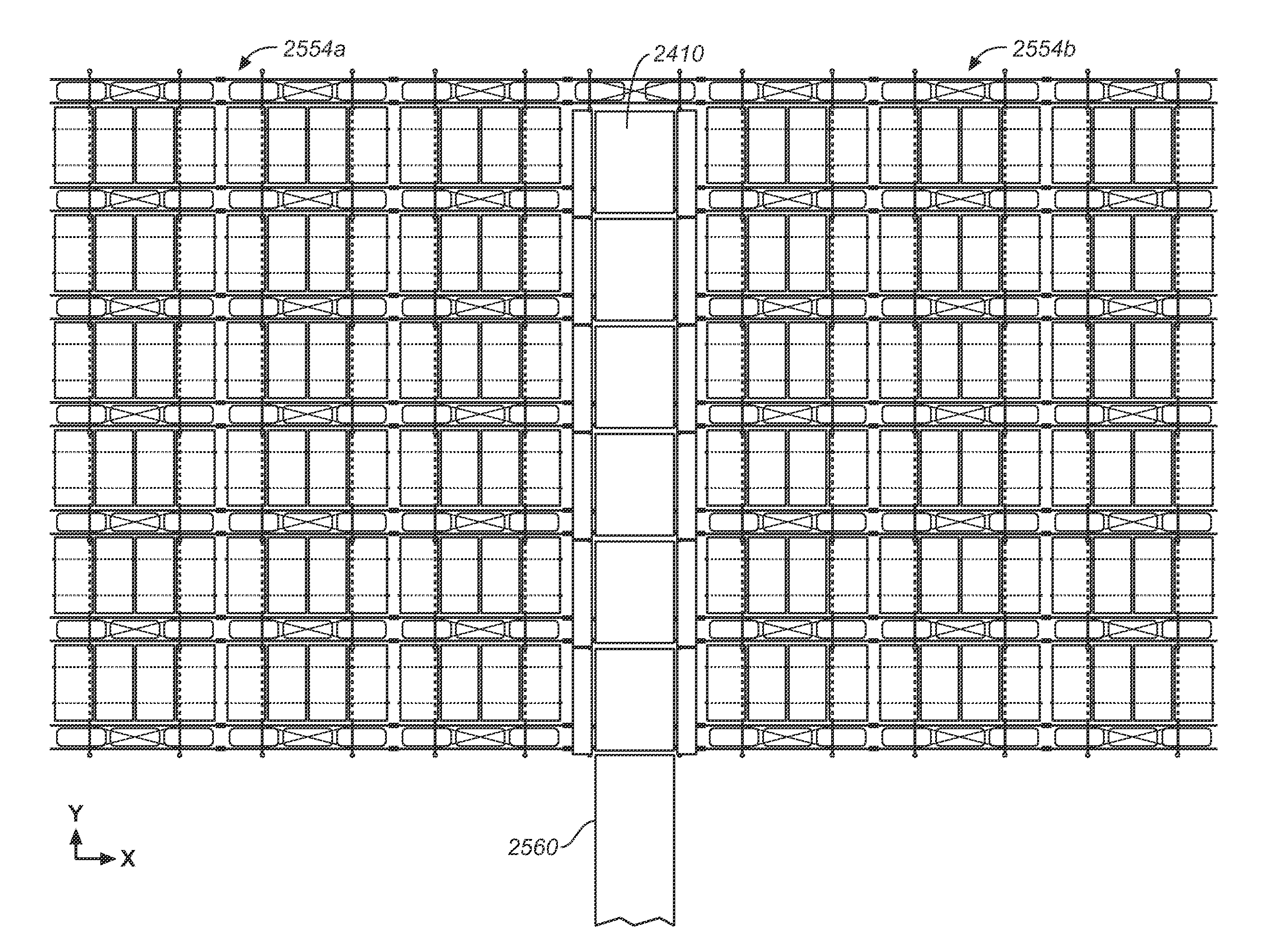 Floating support structure for a solar panel array