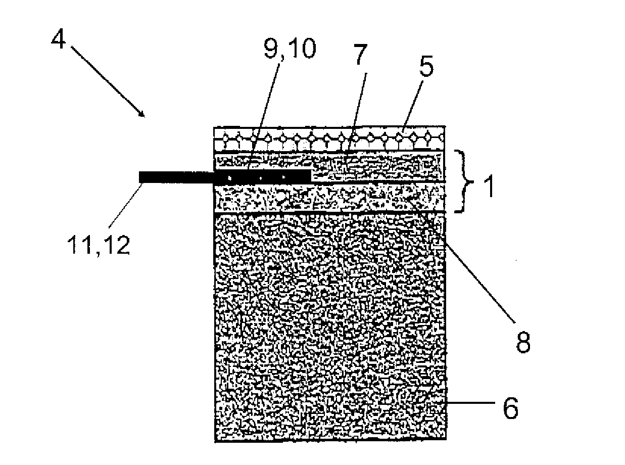 Surface heating system and method for producing it and a heatable object