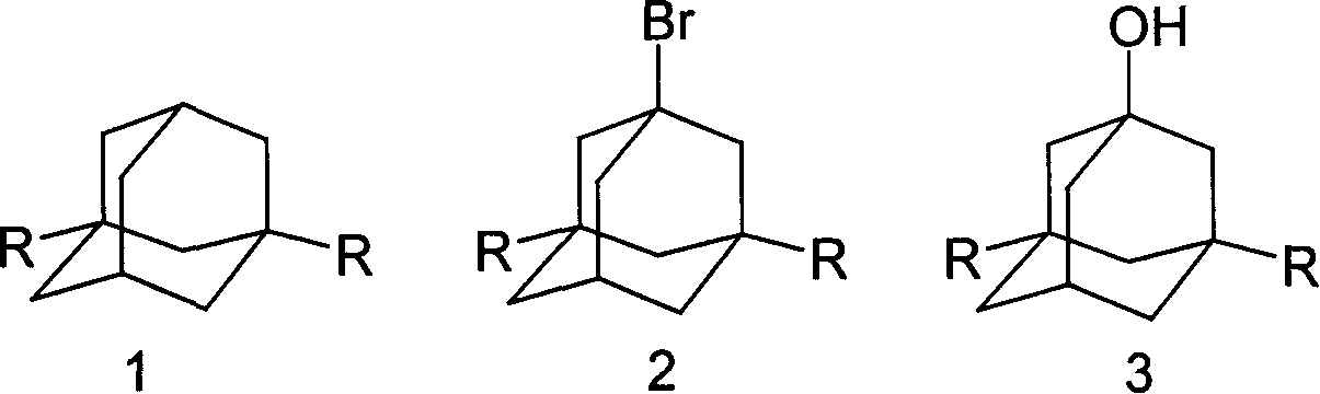 Method for synthesizing 3,5-dibasic-1-adamantine alcohol