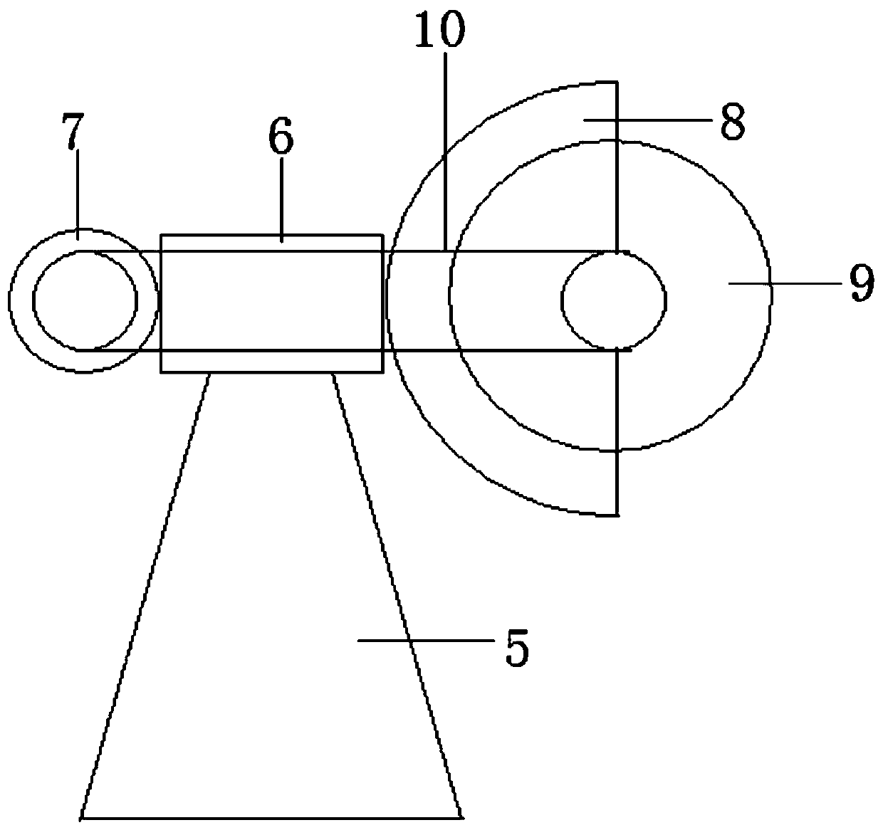 A metal pipe cutting device