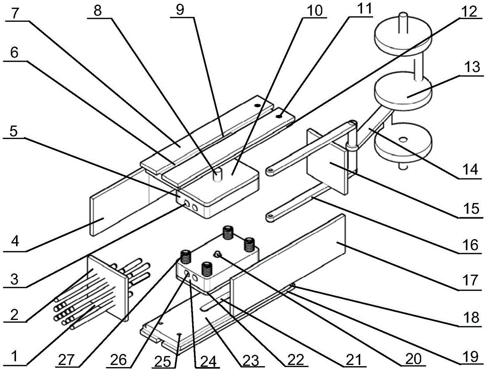 Axial-wearing-free rectangular cylinder Stirling engine