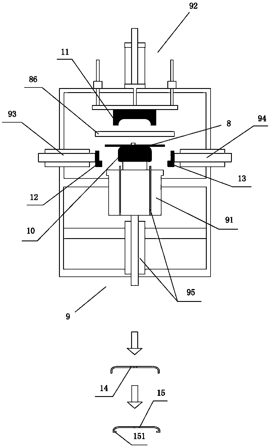 Forming process and special processing device for ultrathin protective cover sleeve