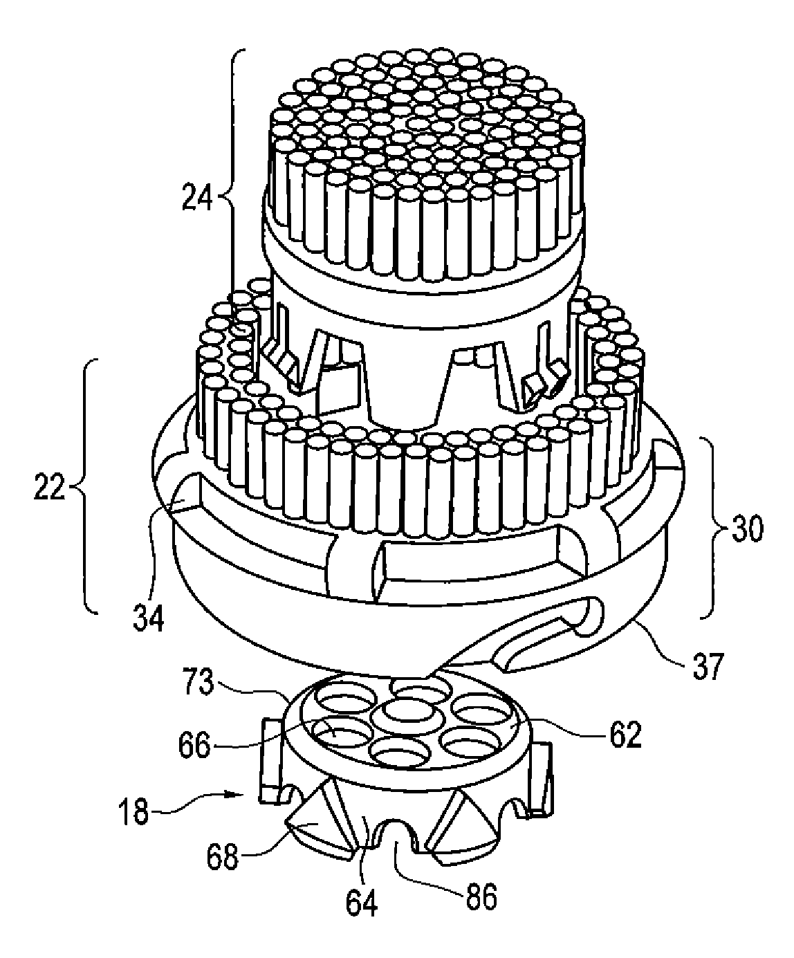 Oscillating brushhead attachment system for a personal care appliance