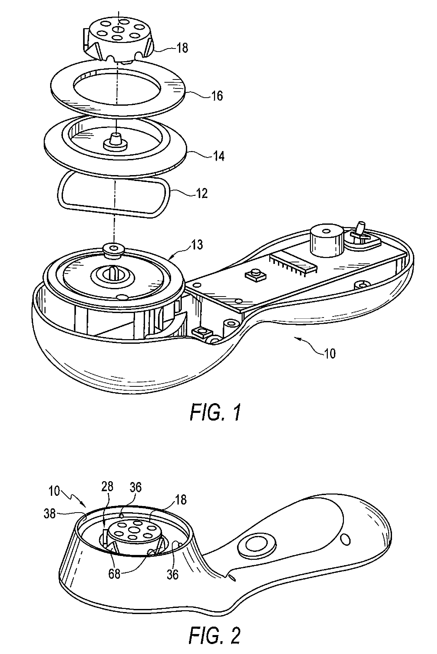 Oscillating brushhead attachment system for a personal care appliance