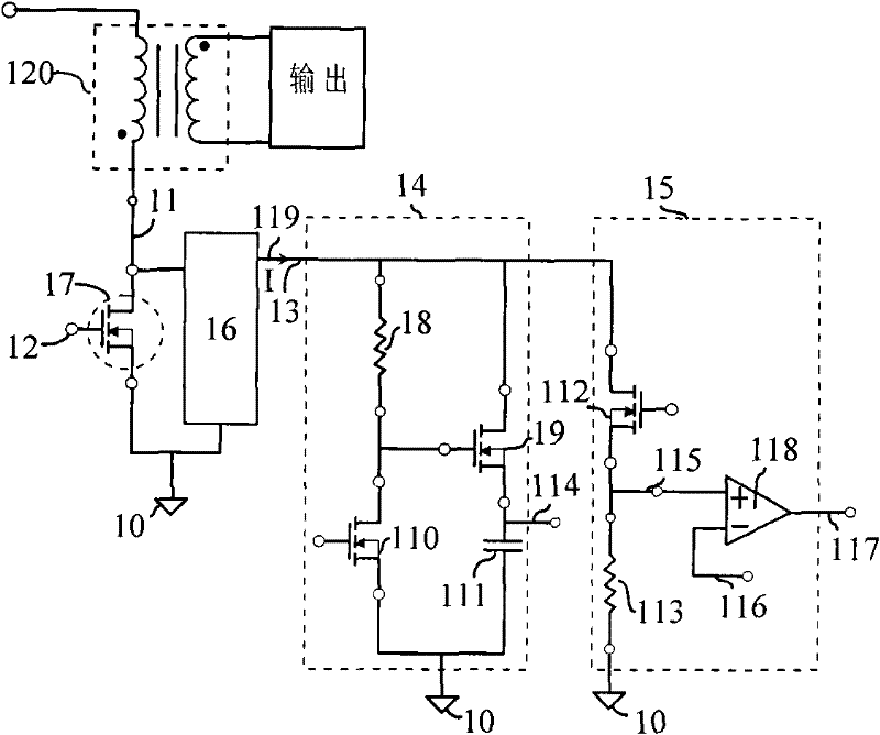 Controllable self-clamping SensorFET composite vertical power device