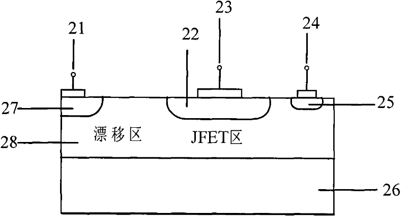 Controllable self-clamping SensorFET composite vertical power device