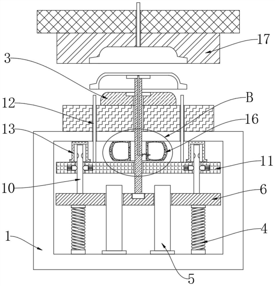 Secondary ejection structure for mould