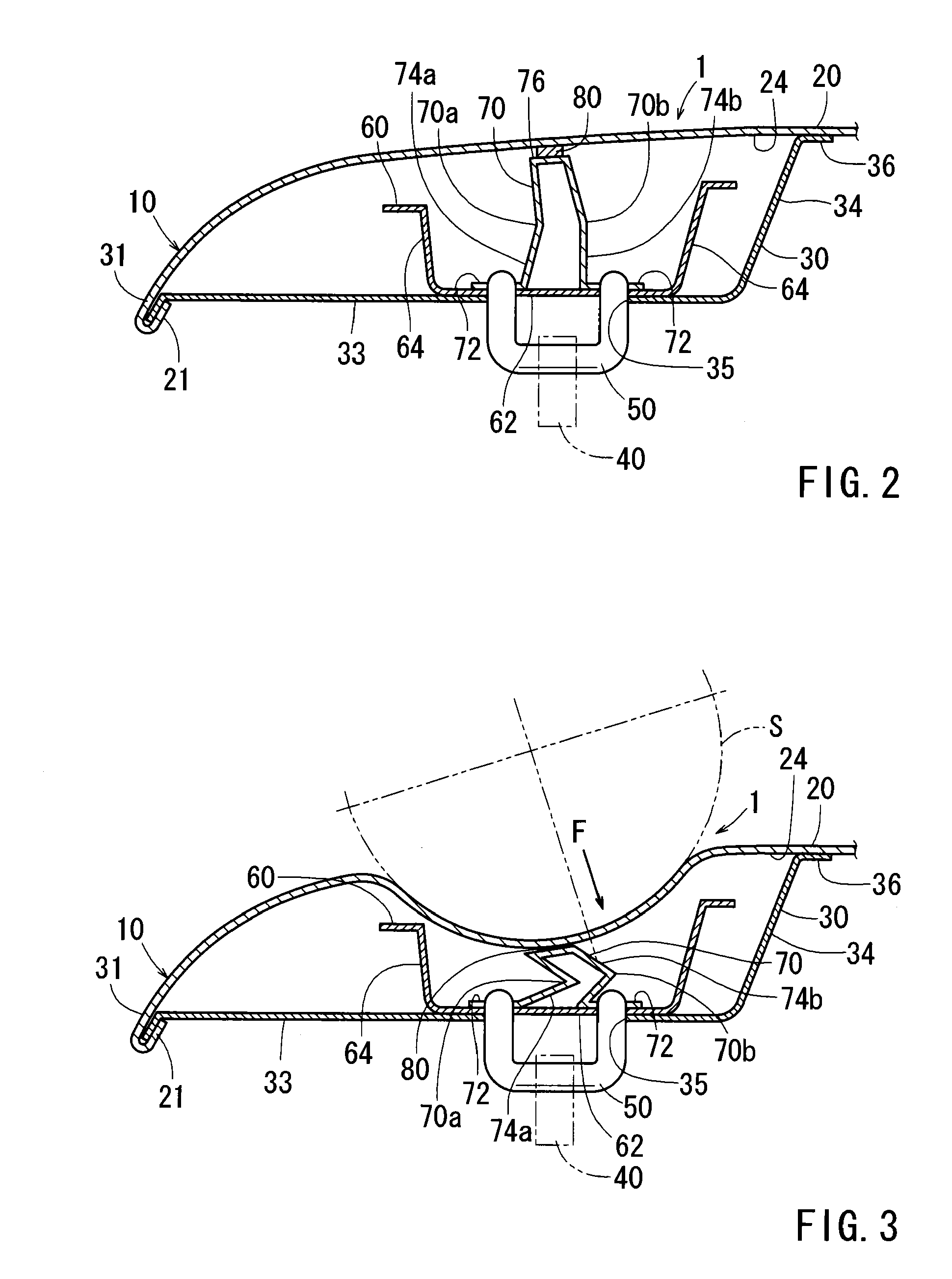 Front structure of automobile hood