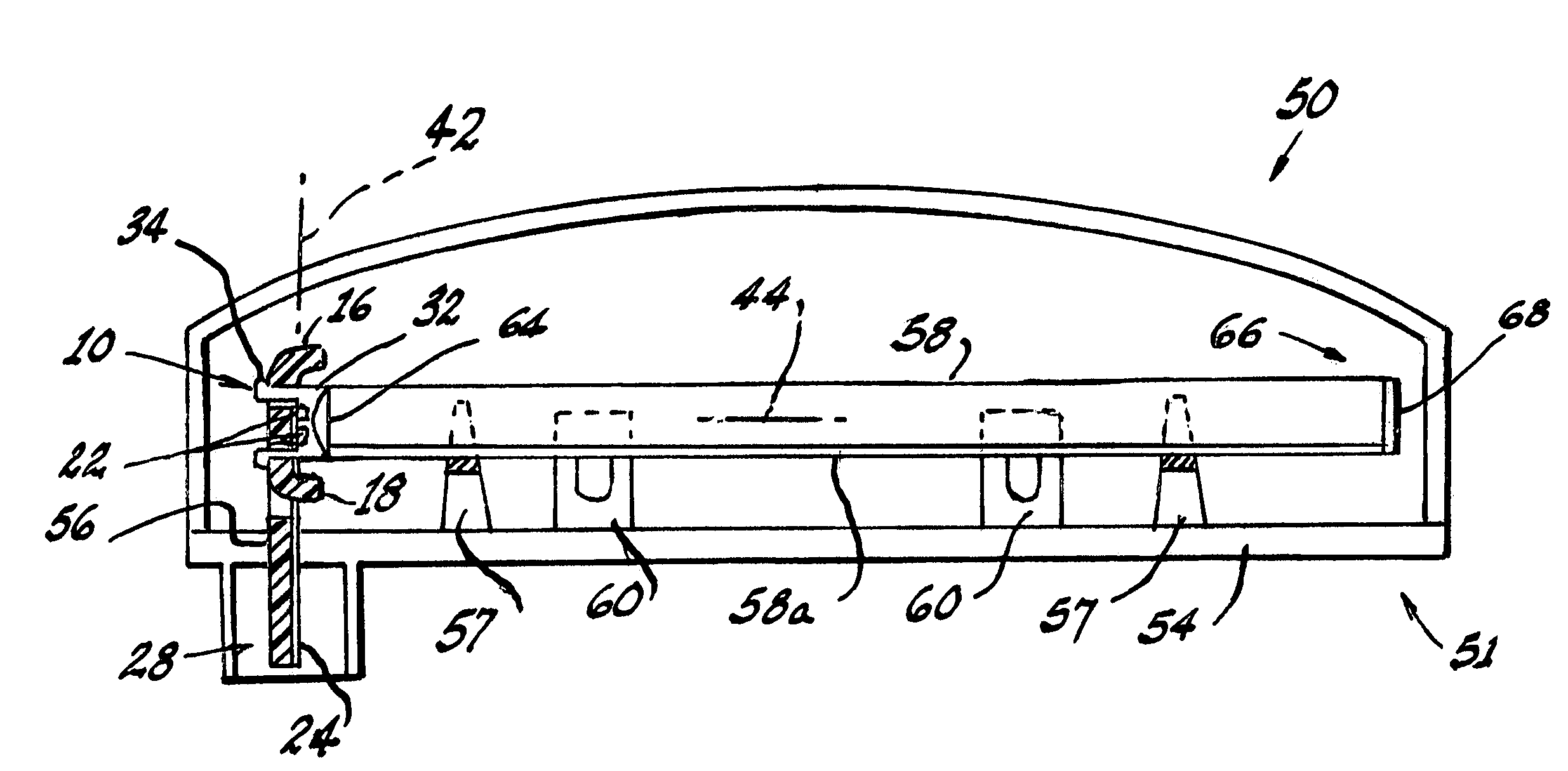 LED light source with integrated circuit and light guide