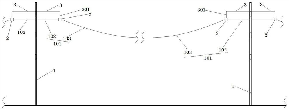 Protection device for preventing cable from too large anti-tensioning force