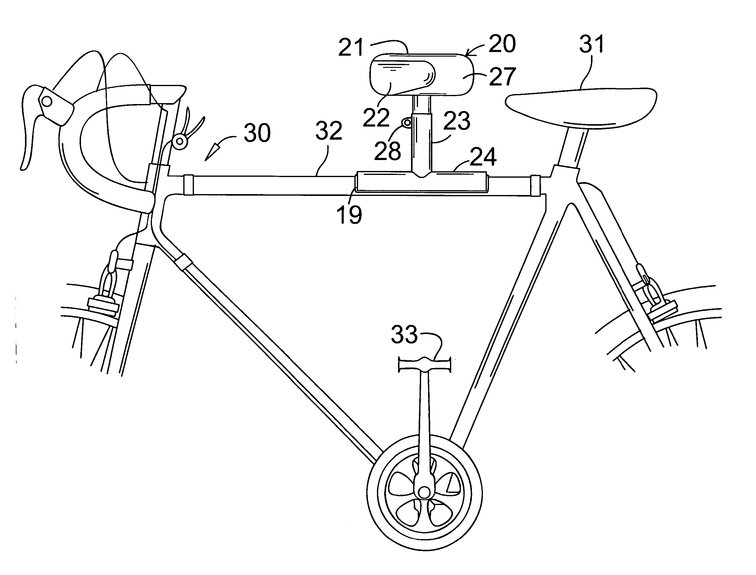 Auxiliary bicycle seat for stand-up uphill pedaling support