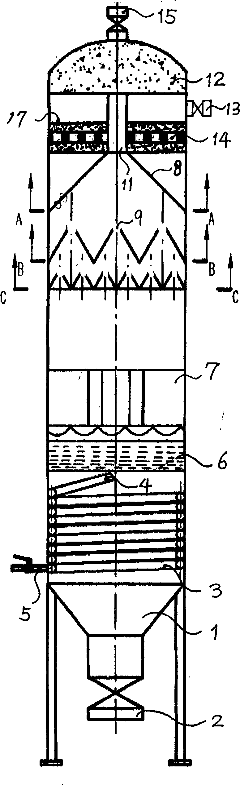 Three-phase cyclone separator cleaning treatment system for oil-contaminated water