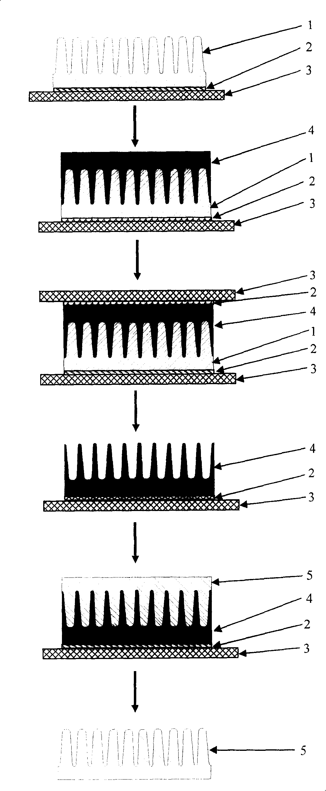 Biological template method for preparing antireflection film