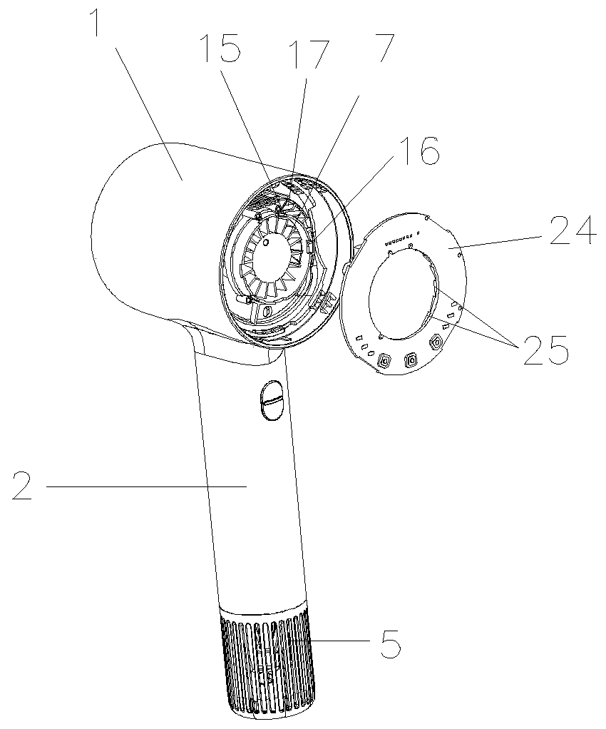 Dual-drive electric hair drier