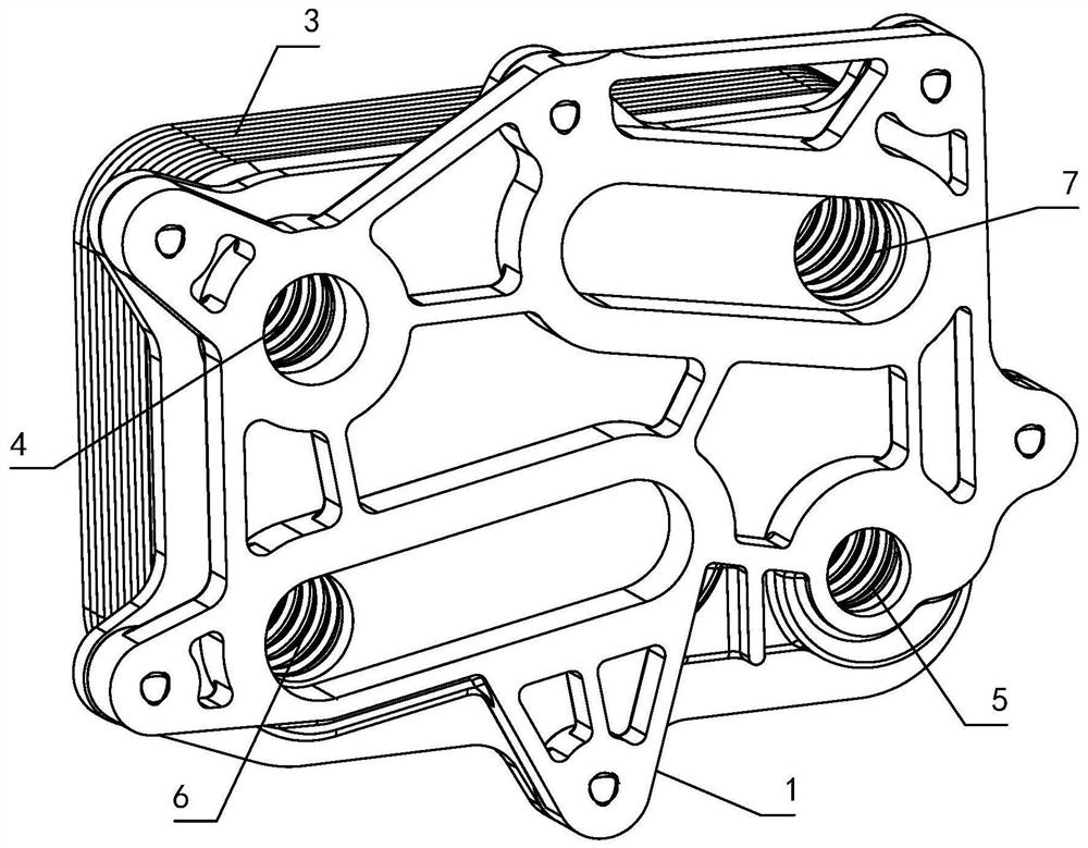 Heat exchange structure and heat exchange integrated device and engine oil heat exchange system