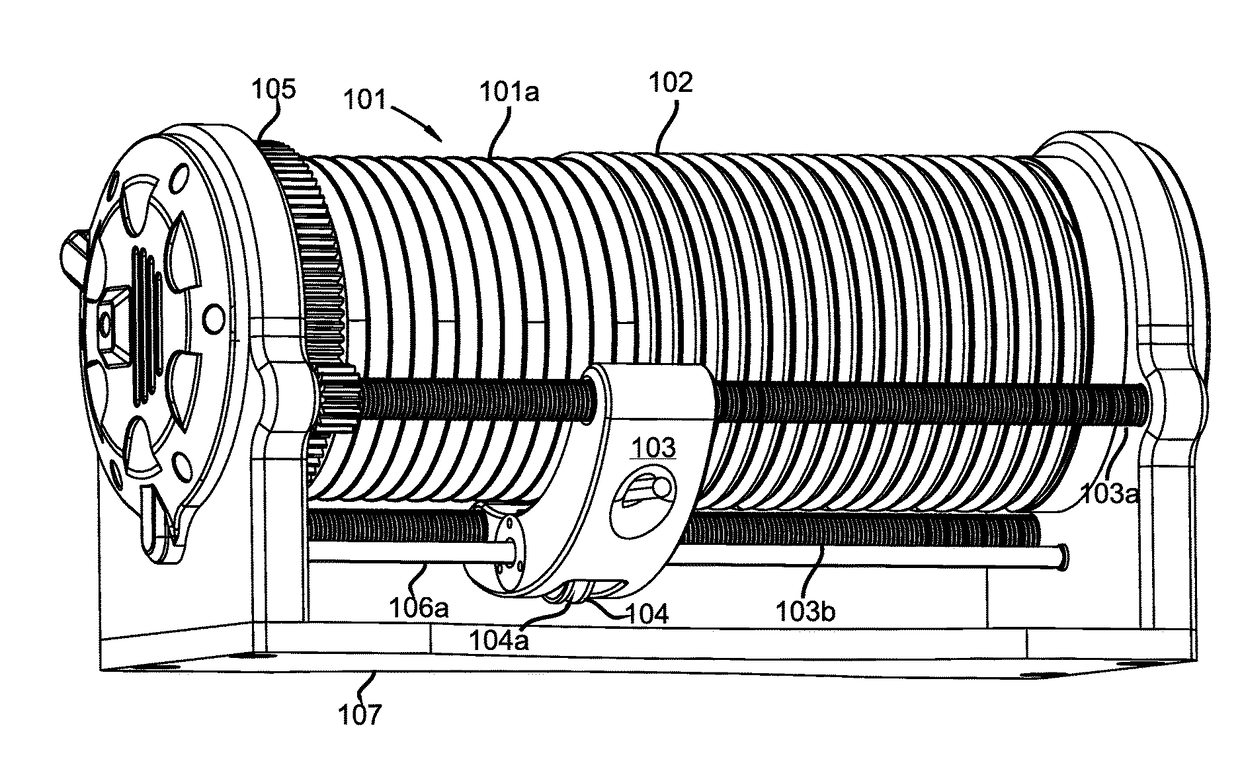 Winch With One-Way Reverse Tensioner