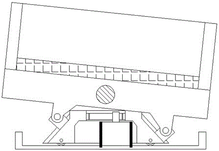 Anti-shock type material vibrating device