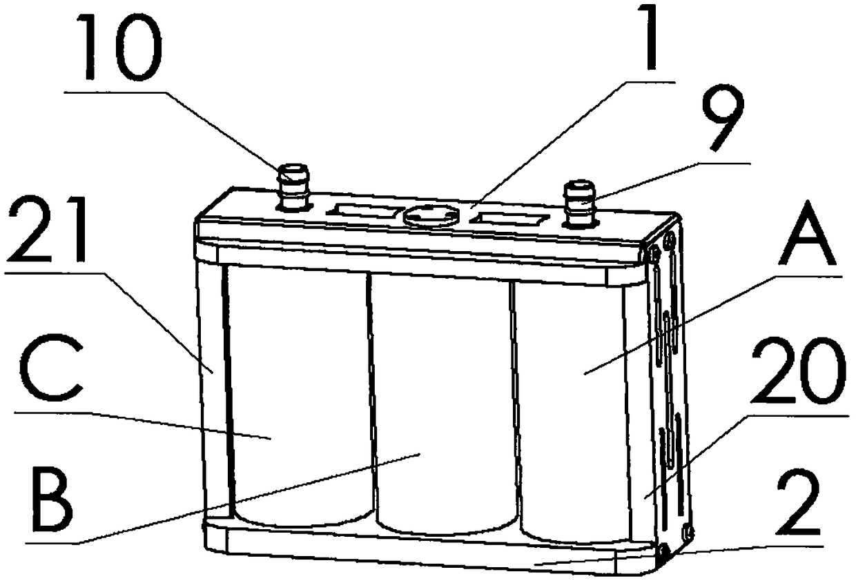 Composite gas chamber gas dryer, drying method and smoke tester containing same