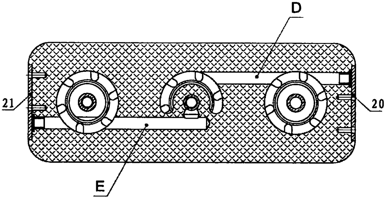 Composite gas chamber gas dryer, drying method and smoke tester containing same