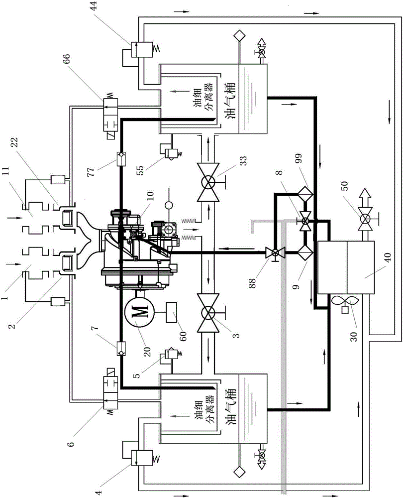 Non-stop air compressor