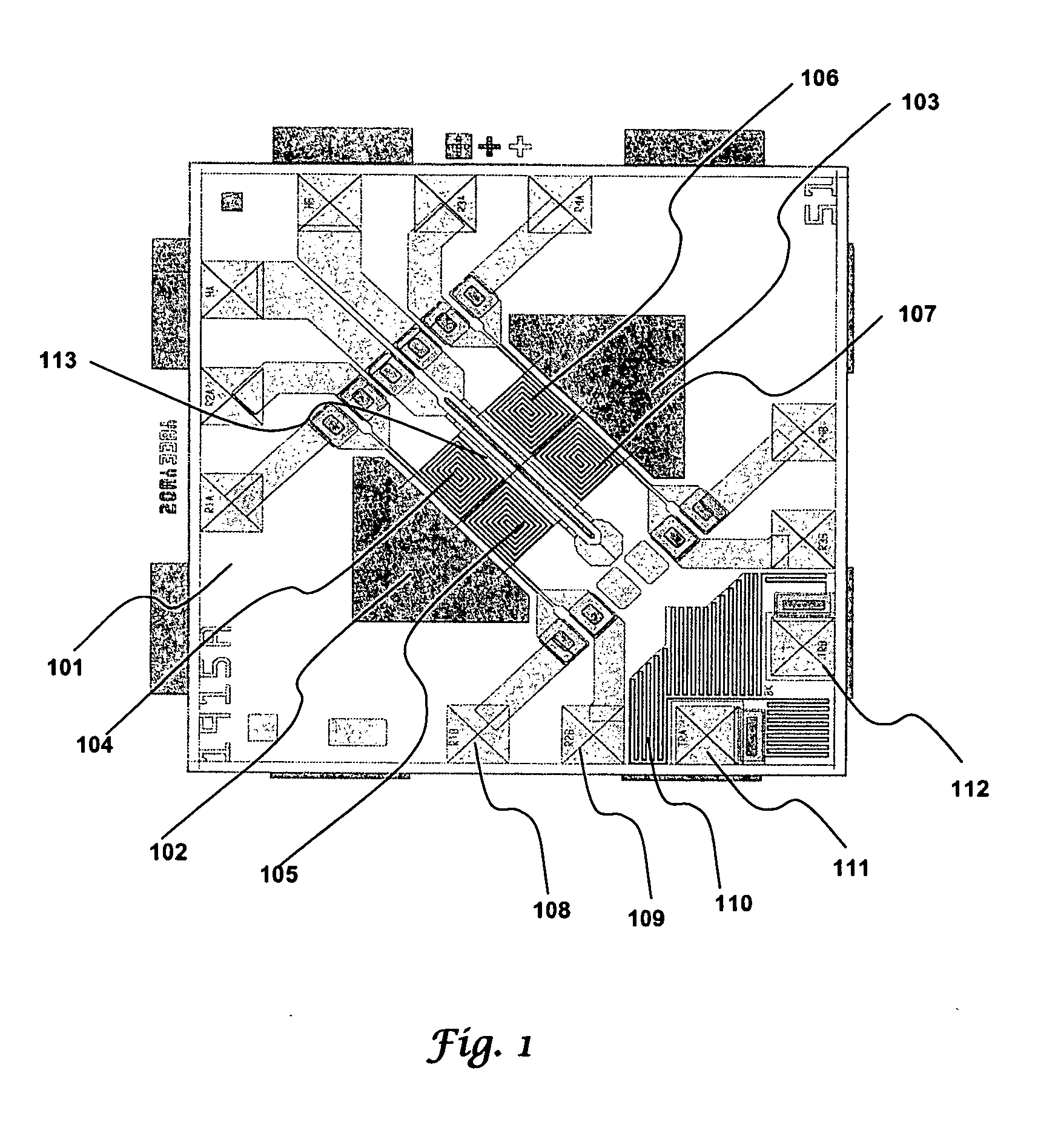 Flow sensor transducer with dual spiral wheatstone bridge elements