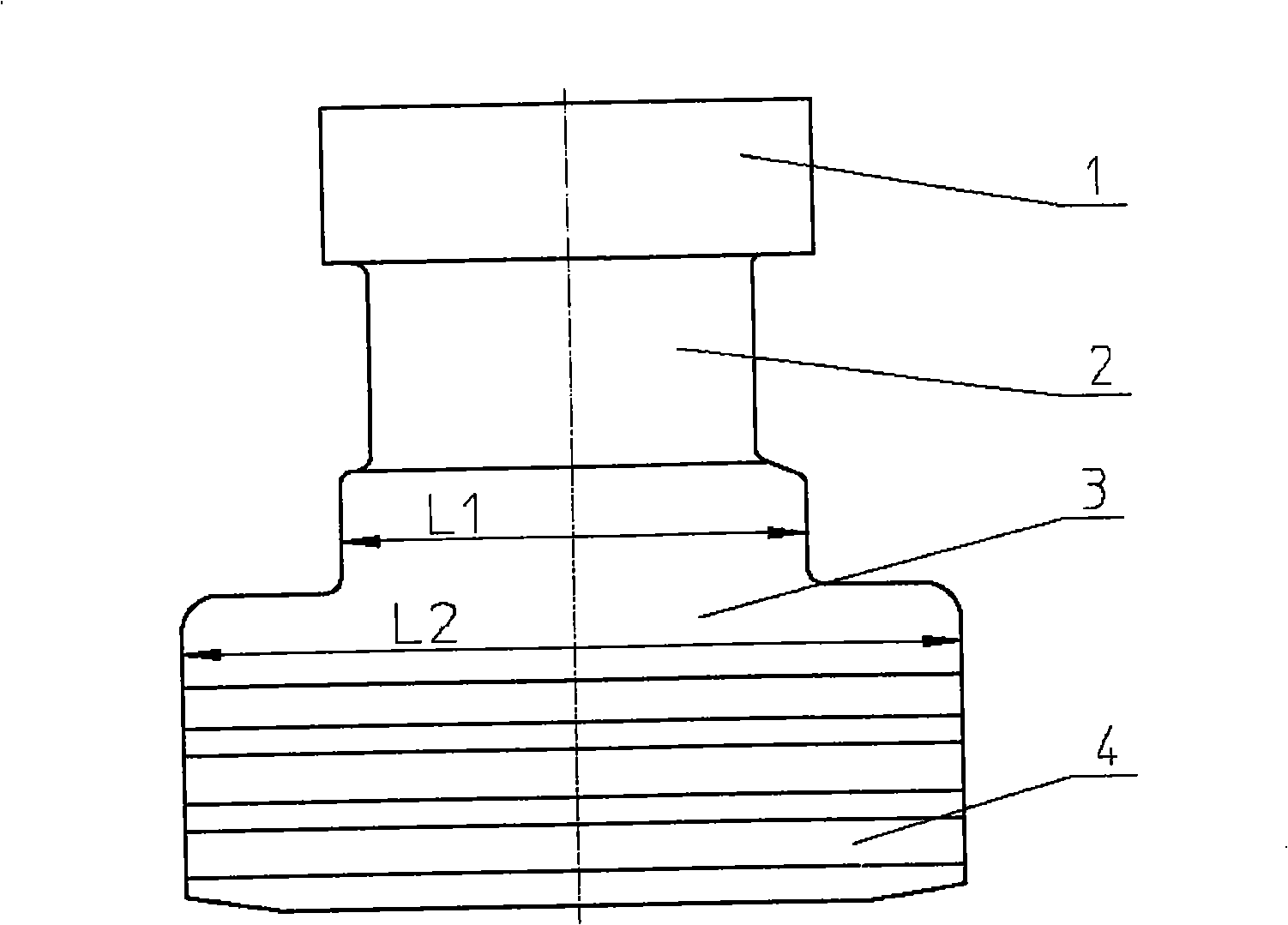 Firtree -type bucket root steam turbine rotor blades and its locking notch vane