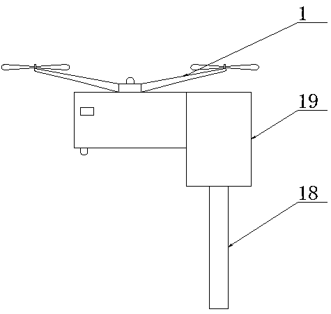 An automatic weeding device based on the joint operation of drones