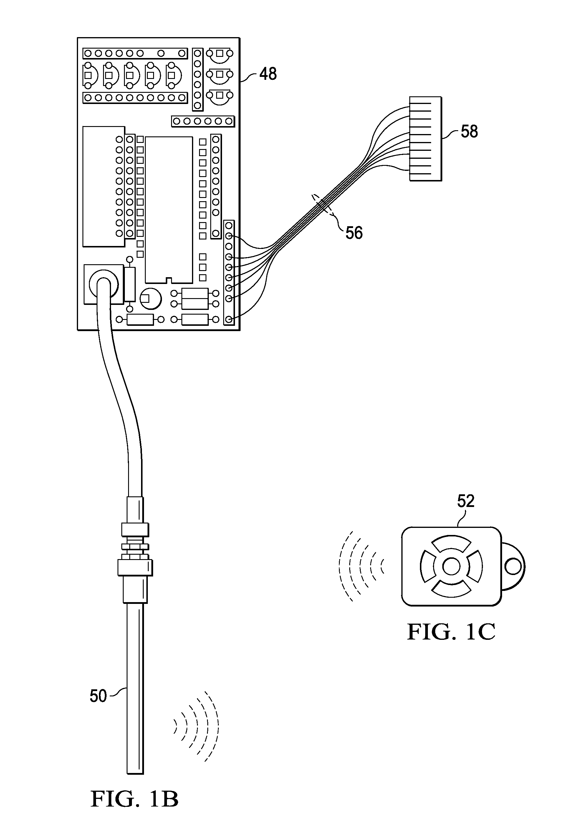 Service panel with microprocessor