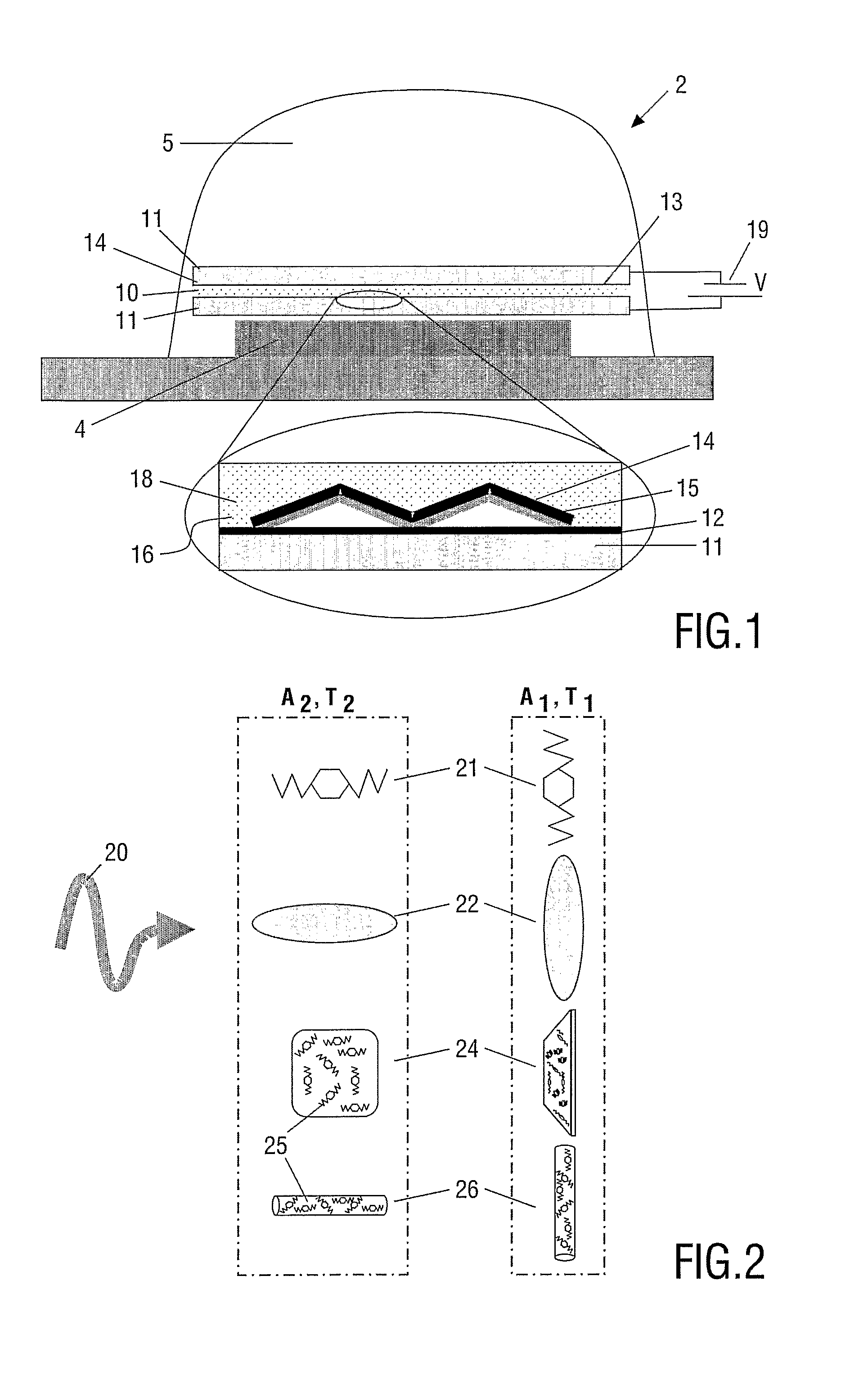 Electrically Controllable Color Conversion Cell