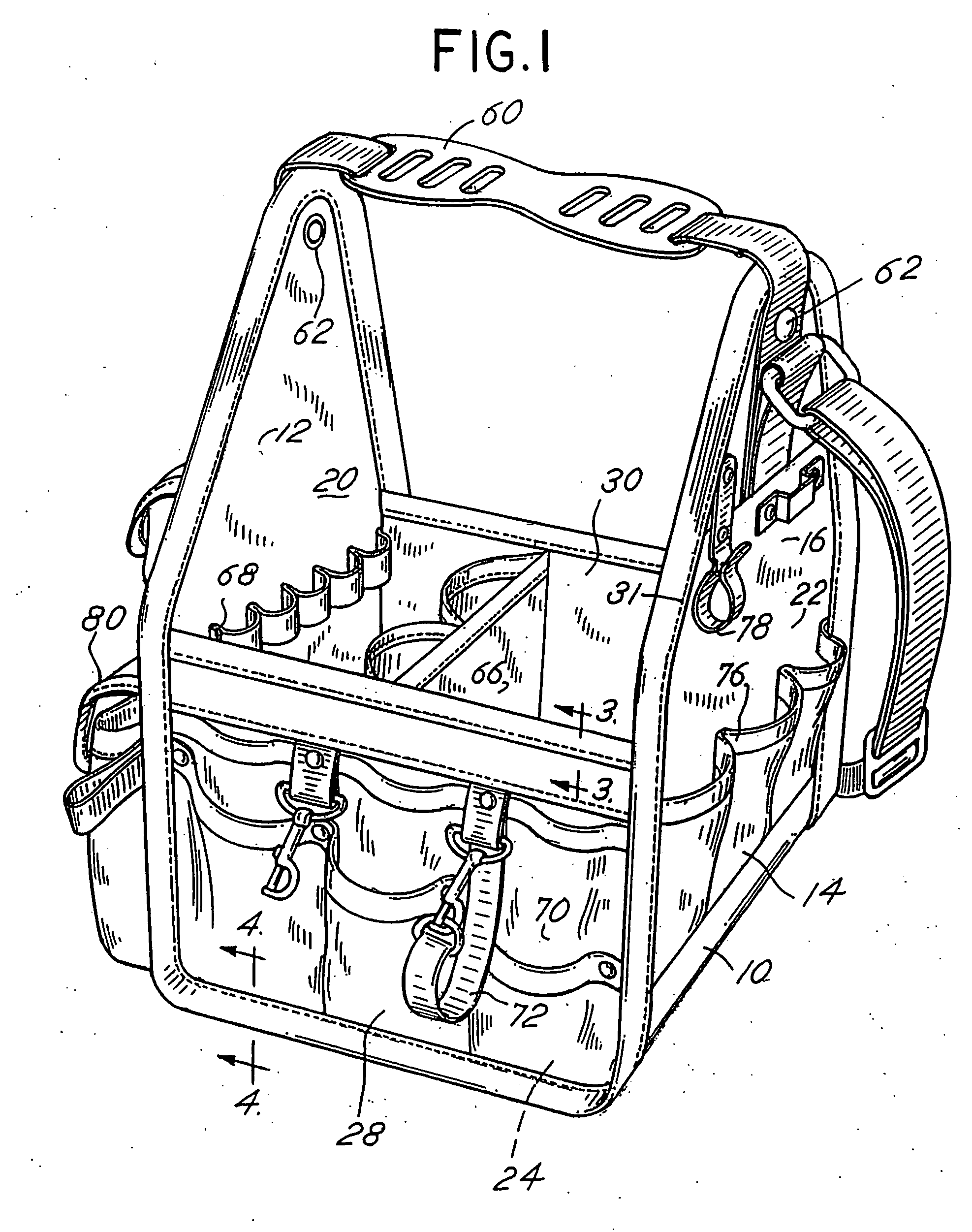 Tool carrying case for cordless power saws and drills