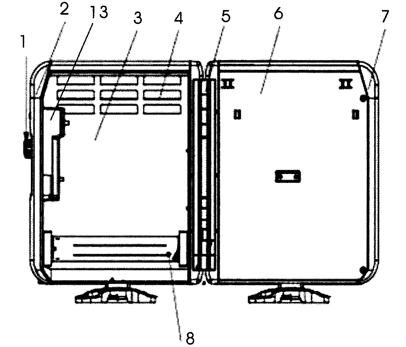 Waterproof and foldable convection type warmer