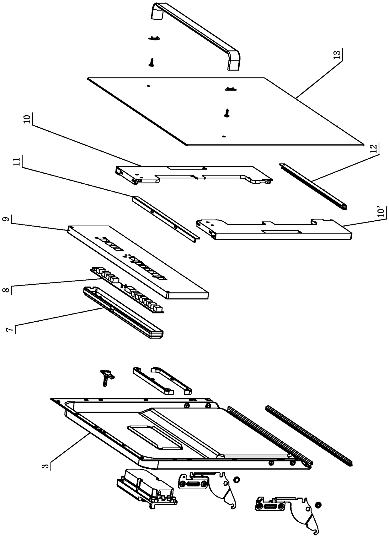 Improved structure of dishwasher door body