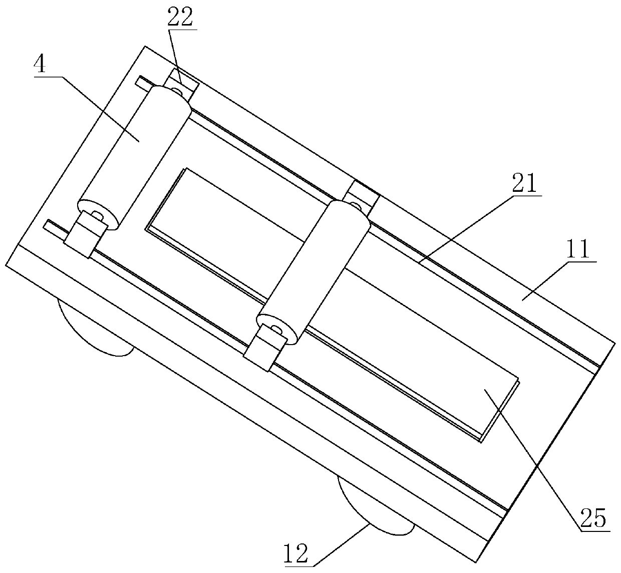 Self-adjusting steel coil fixing flatcar