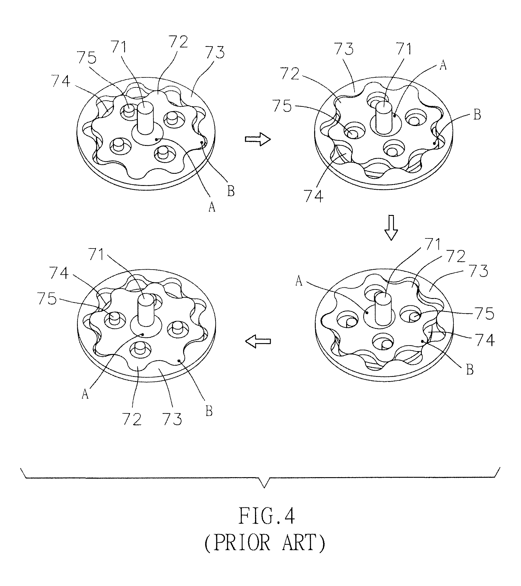 Energy converting device having an eccentric rotor