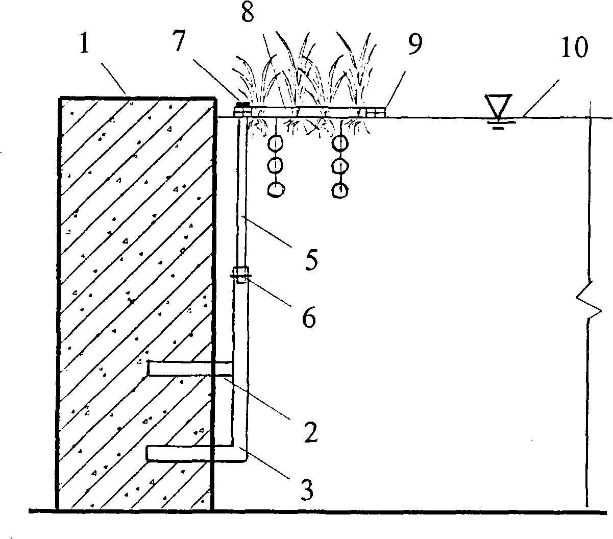 Fixed auto-lifting ecological floating floor carrier floating carrier for perpendicularly bulkheading