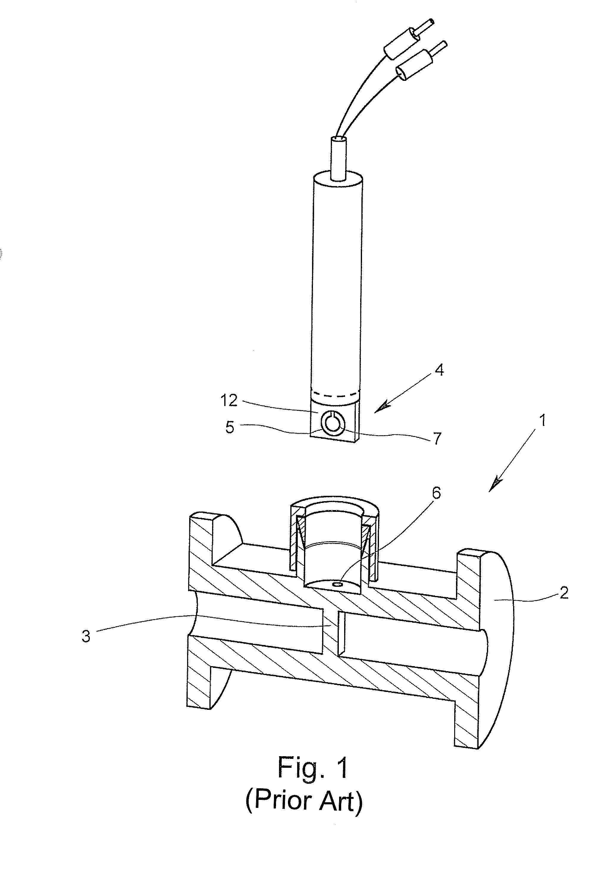 Vortex flowmeter, pressure sensor for a vortex flowmeter and method for producing such a pressure sensor