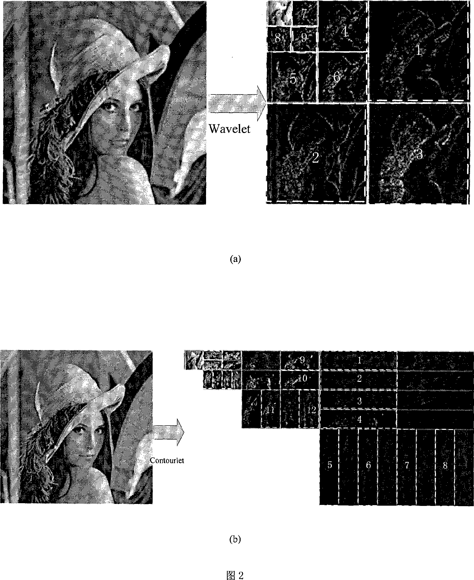 Image quality evaluation method based on multi-scale geometric analysis