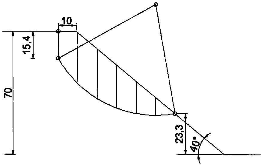 Loess high slope stability analysis method suitable for rainfall condition