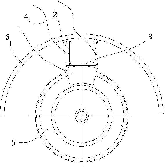 Cleaning device for automobile tires