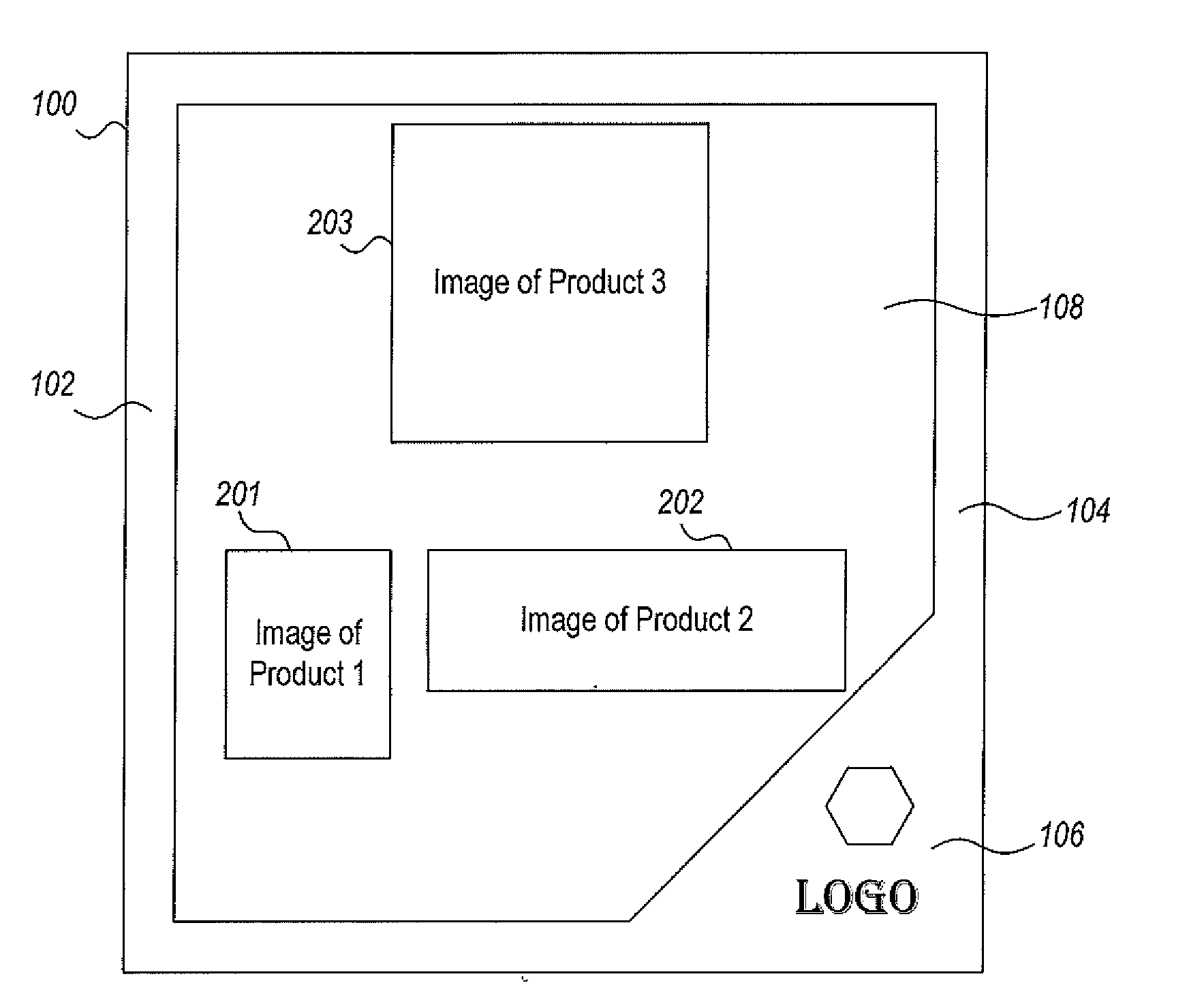 Method and system for dynamically arranging multiple product images in a preconfigured panel on an electronic display