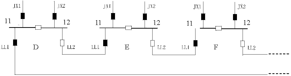 Switching station feeder line automatic protection method