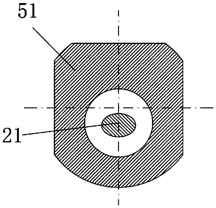 Rock breaking tool capable of achieving cutting in alternate trajectory