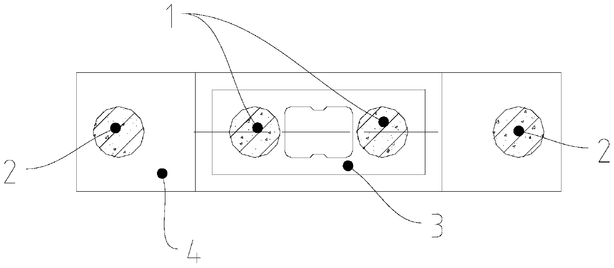 Method for breaking underground obstacle pile