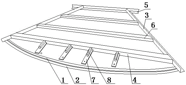 Multi-specification cloth crumpling die plate