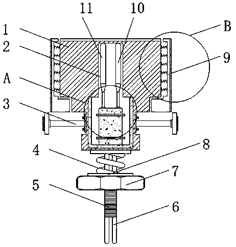 Cylinder temperature sensor with protection structure