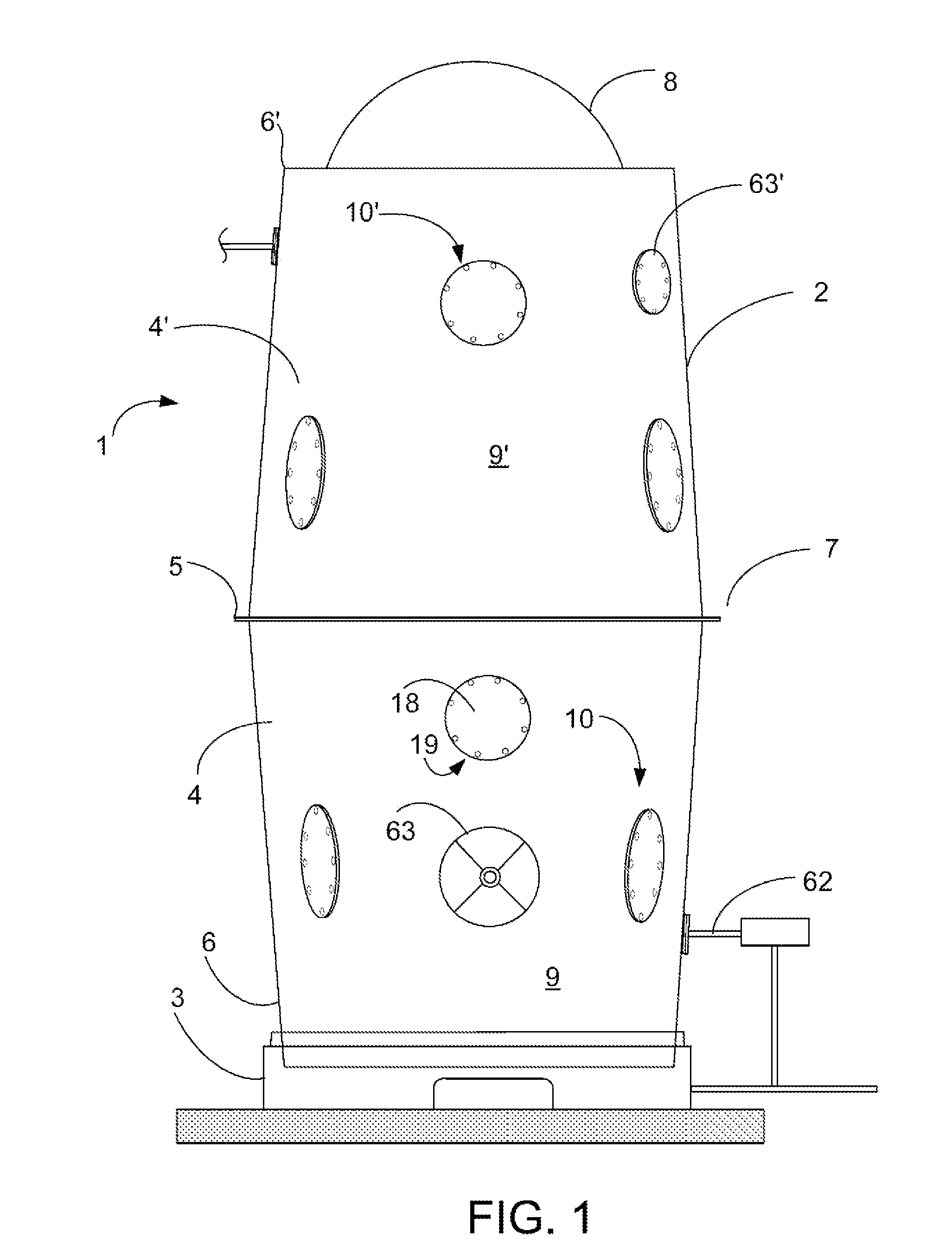 Enclosed bioreactor system and methods associated therewith