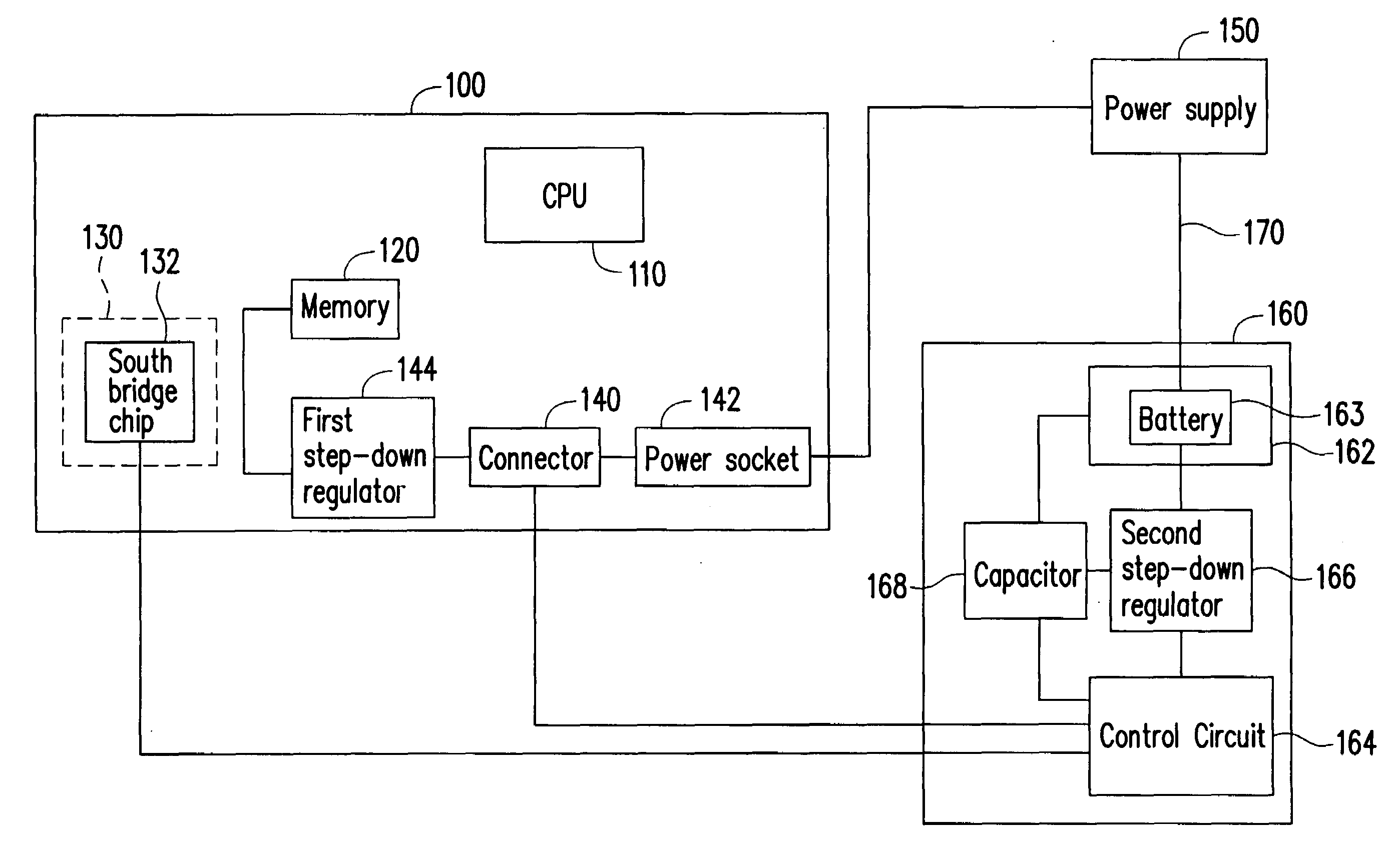 Backup power supply and desktop computer and method for protecting the data thereof