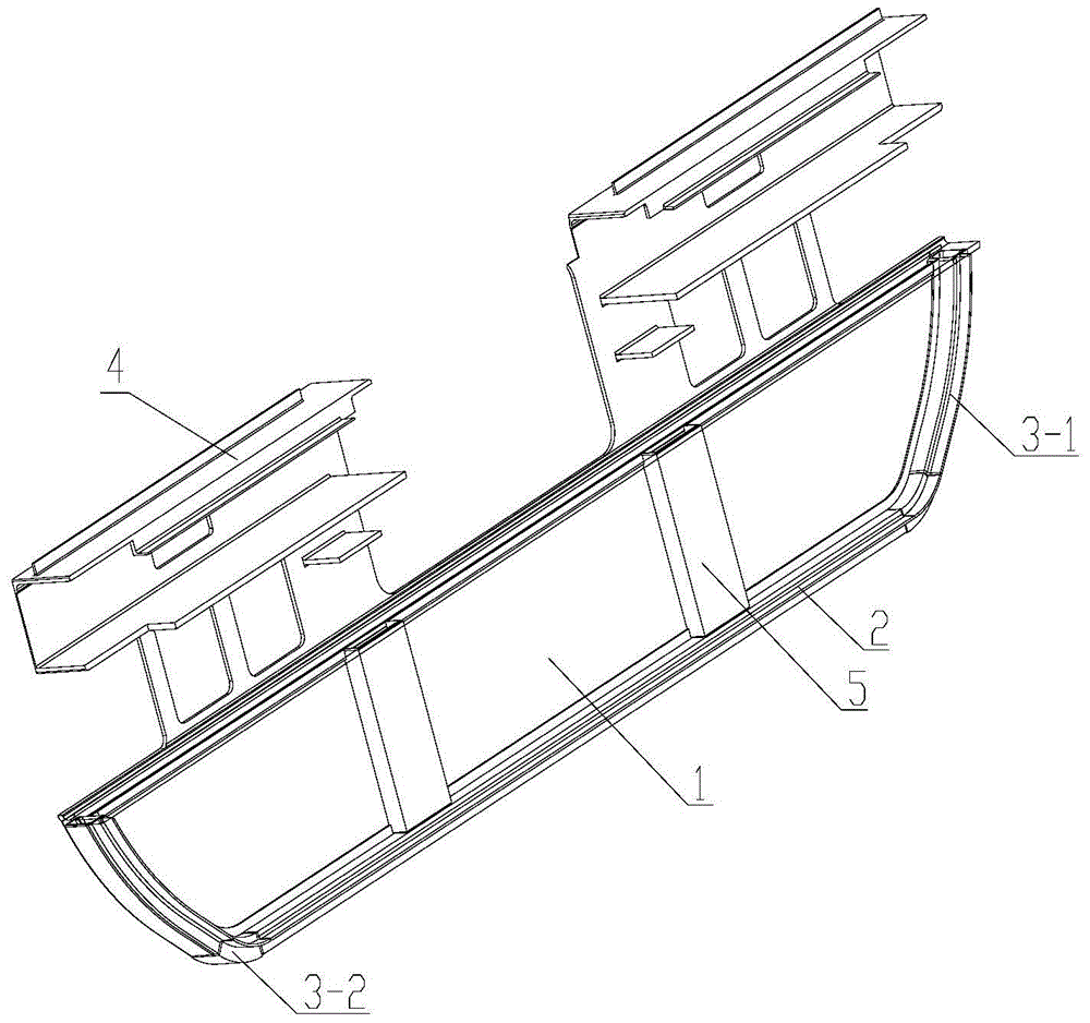 A rail vehicle and its chassis end plate assembly
