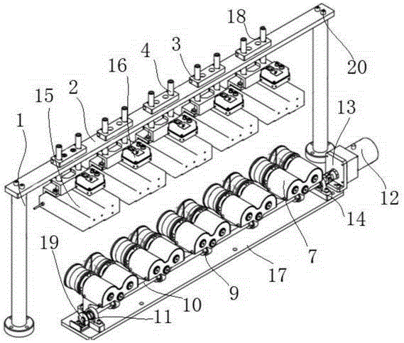 Detection device for piston pin outer circle defects