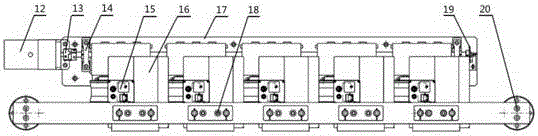 Detection device for piston pin outer circle defects